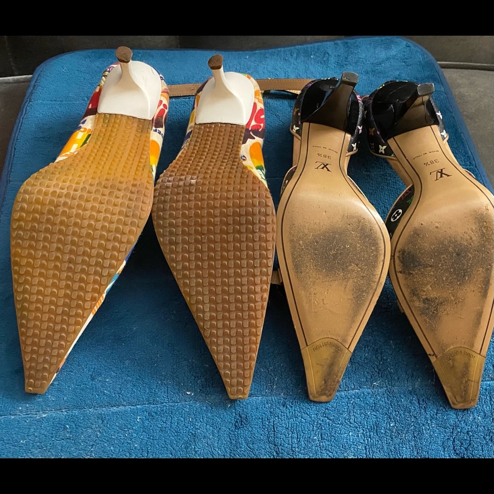 Black multi 7.5 Louis Vuitton pumps - Picture 2 of 4